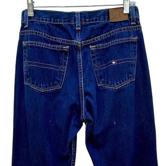 Tommy Hilfiger Women's Size 29 Blue Dark Wash Straight Leg Denim Jeans - Picture 4 of 8